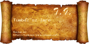 Tumbász Imre névjegykártya